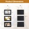 Wall Hanging Picture Collage Frame Wall Decor Without Mat Rustic Style Wood Photo Frame Display